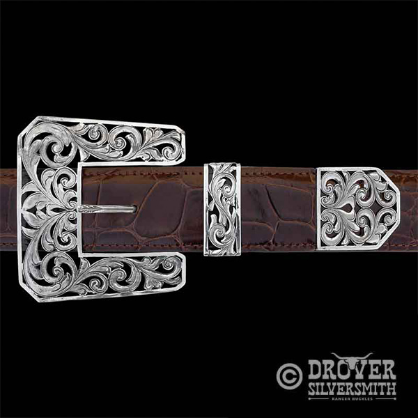 The Cattleman Sterling Silver Belt Buckle